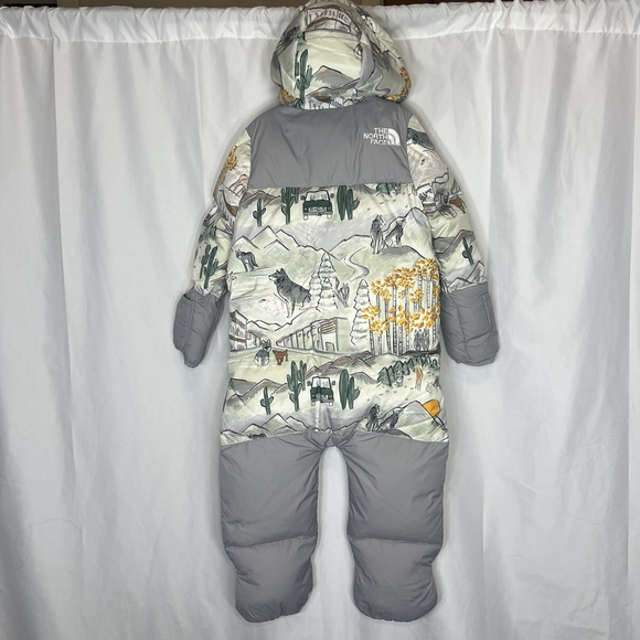 THE NORTH FACE TNF 1996 BABY NUPTSE WOLF DOWN ONE PIECE SNOWSUIT 18-24 MONTHS - Picture 4 of 12